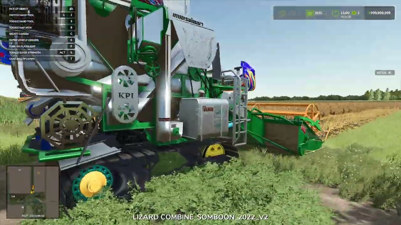 เจ้าช้างไวไฟเก็บเกี่ยวถั่วเขียว FARMING SIMULATOR 25