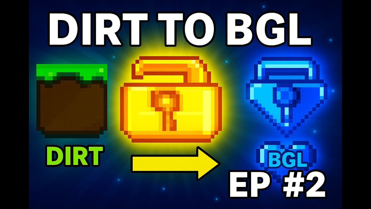 #growtopia Dirt To BGL EP #2 First DL First Mini Project #growtopiaprofit Road To Blue Gem Lock