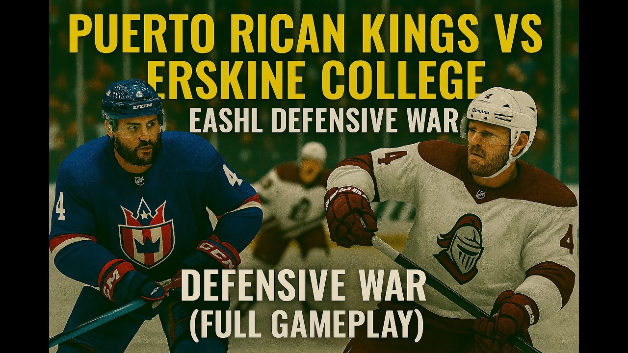 Puerto Rican Kings vs Erskine College  EASHL Defensive War (Full Gameplay)