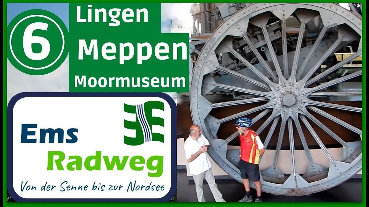 Ems-Radweg bis zur Nordsee 6▶ Lingen - Meppen - Moormuseum [ Radtour Radreise Doku ]