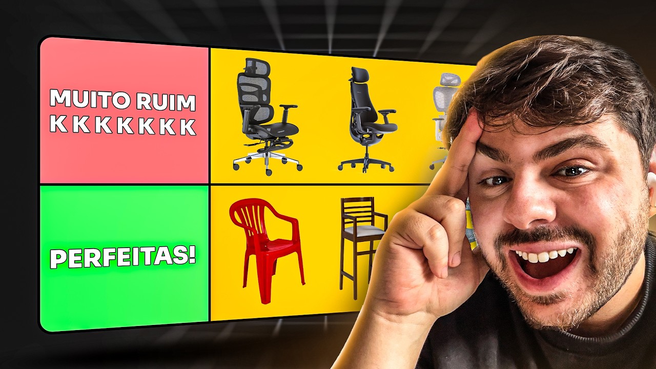 Tier List das MELHORES Cadeiras para comprar no começo de 2026