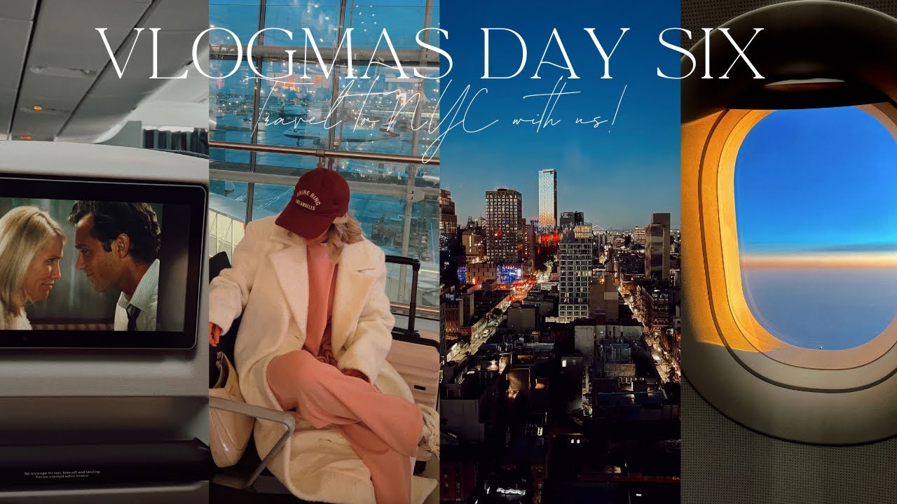 VLOGMAS DAY 6! TRAVEL TO NYC WITH US & LUDLOW HOTEL ROOM TOUR! | India Moon
