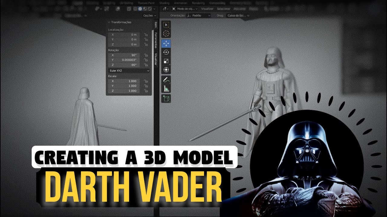 Creating 3D (DARTH VADER) model