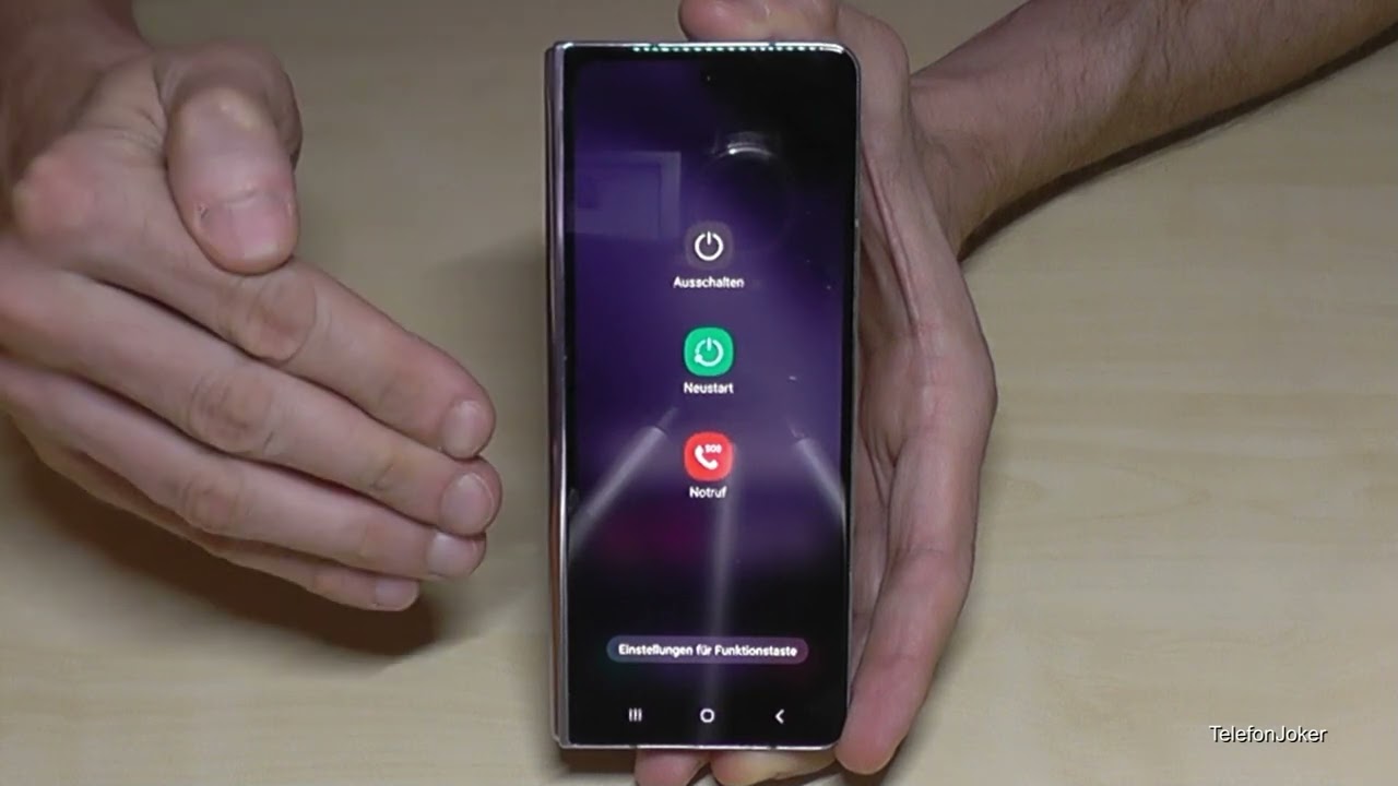 Samsung Galaxy Z Fold 5: Wie kann man das Telefon ausschalten? Und wie ändert man die Power-Taste?