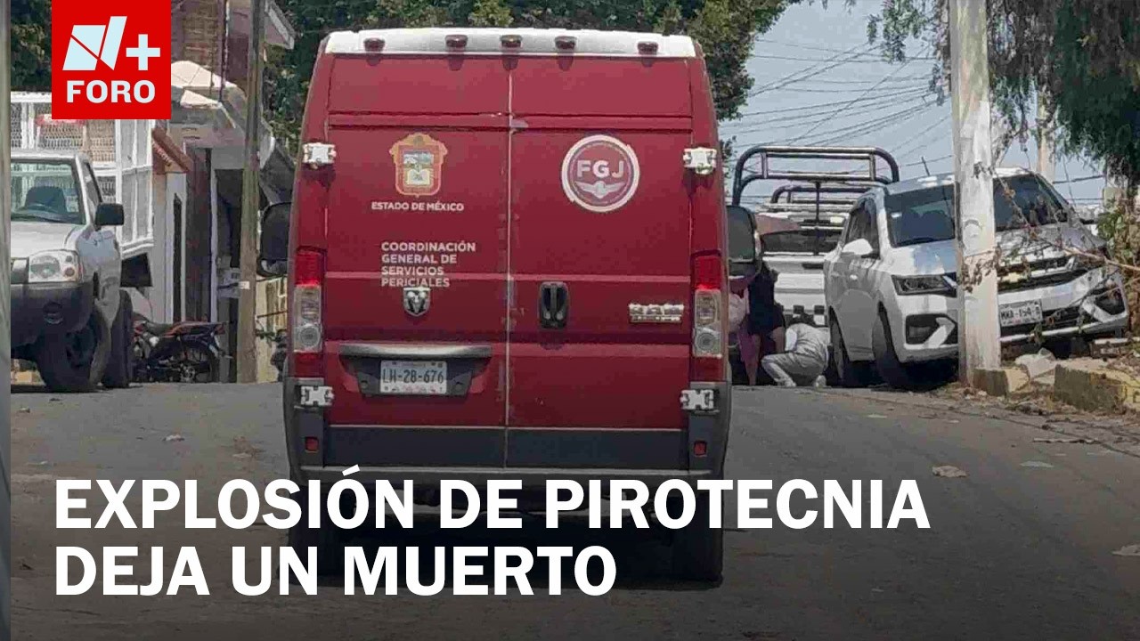 Fuerte explosión de pirotecnia en Tultepec deja un muerto