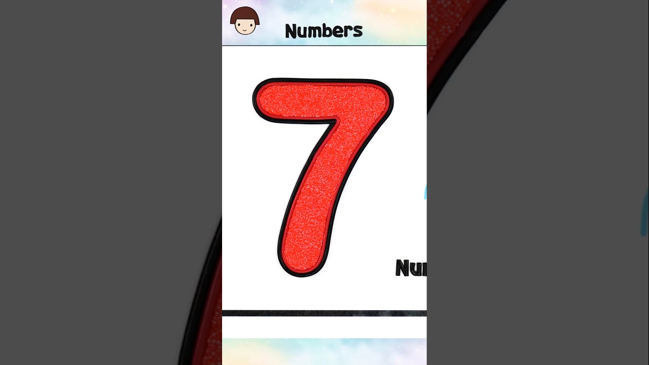 Drawing and Coloring Numbers, Six, Seven | Clay Painting #kids #toddlers #kidsdrawing