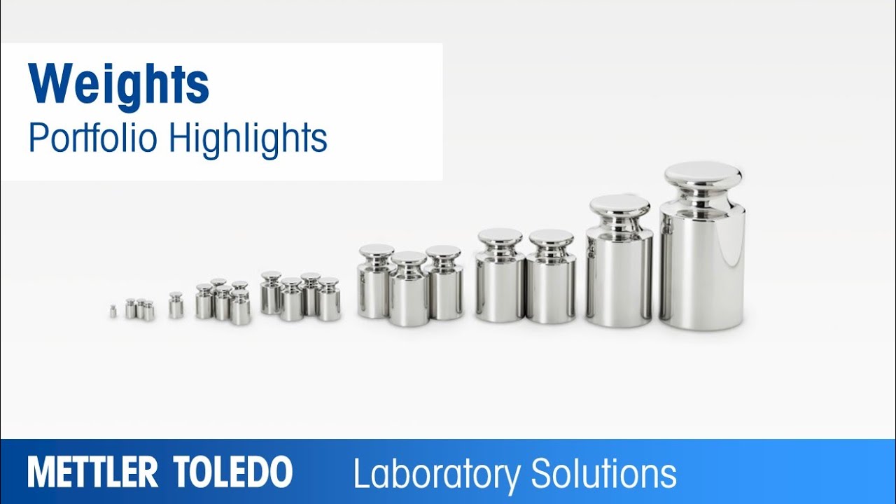 METTLER TOLEDO Test Weights for Testing and Calibration of Balances - Portfolio Highlights