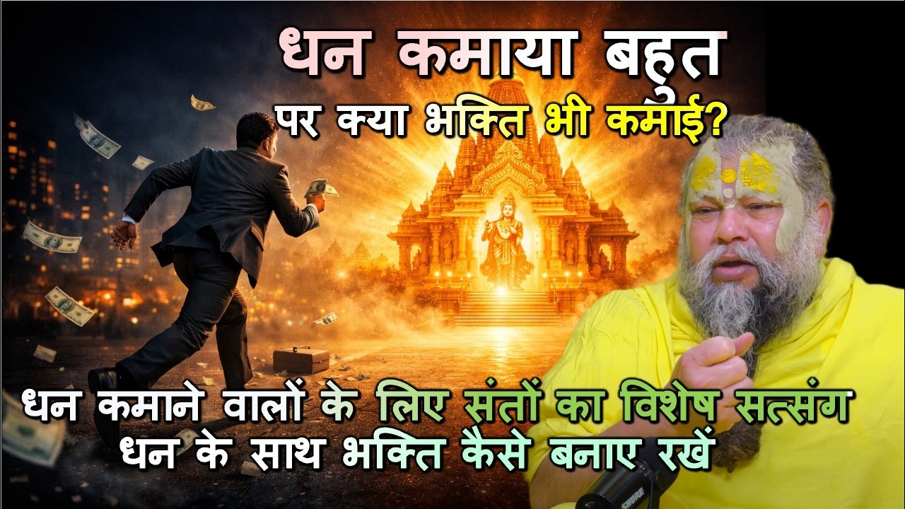 धन कमाने वालों के लिए संतों का विशेष सत्संग | धन के साथ भक्ति कैसे बनाए रखें #premanandjimaharaj