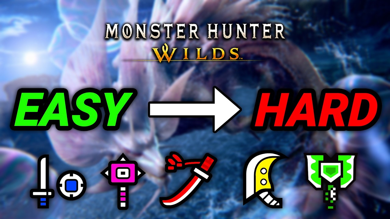 EASIEST or HARDEST Weapons to Learn in Monster Hunter Wilds After TU1 | All Weapons Ranked Tier List