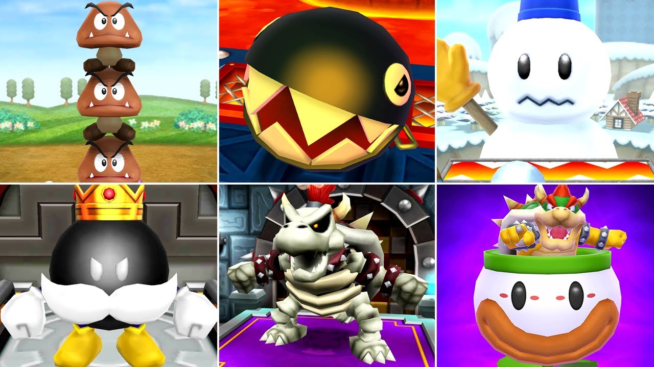 Mario Party: Island Tour - All Boss Battle Minigames