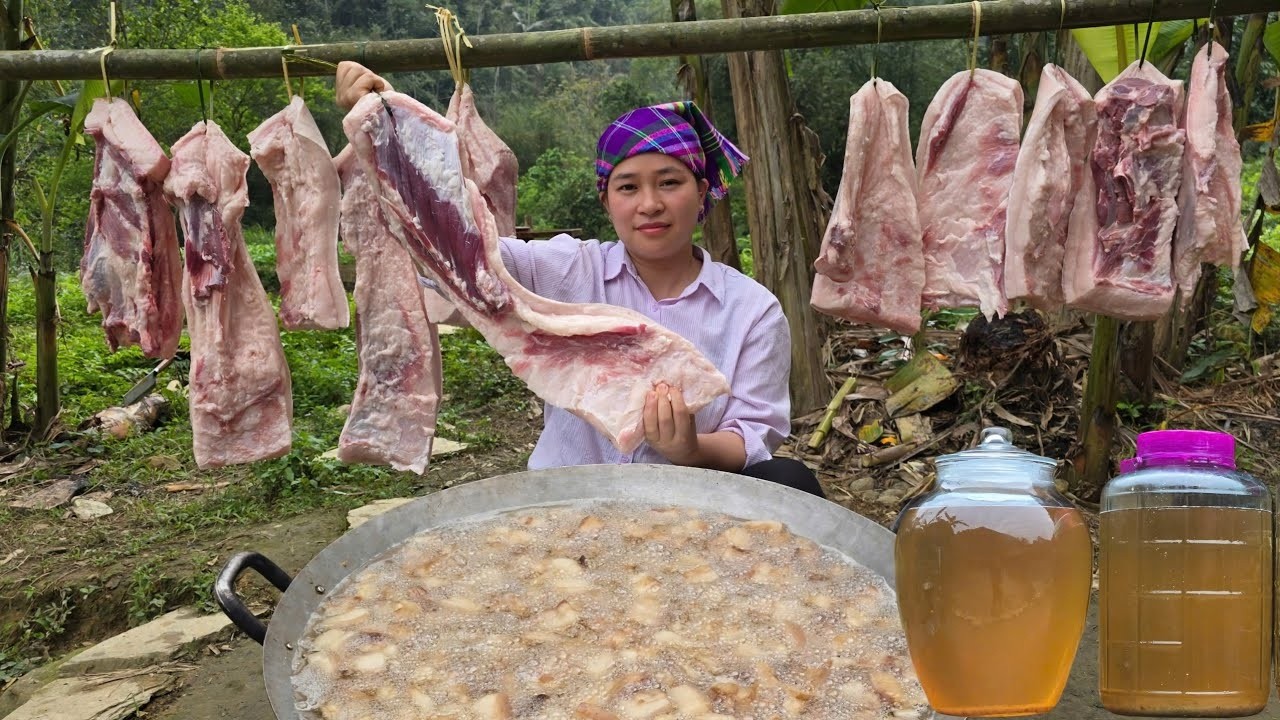 Process Of Making Cooking Oil From Lard - PORK OIL FRY / Bảo Ngọc Family Life