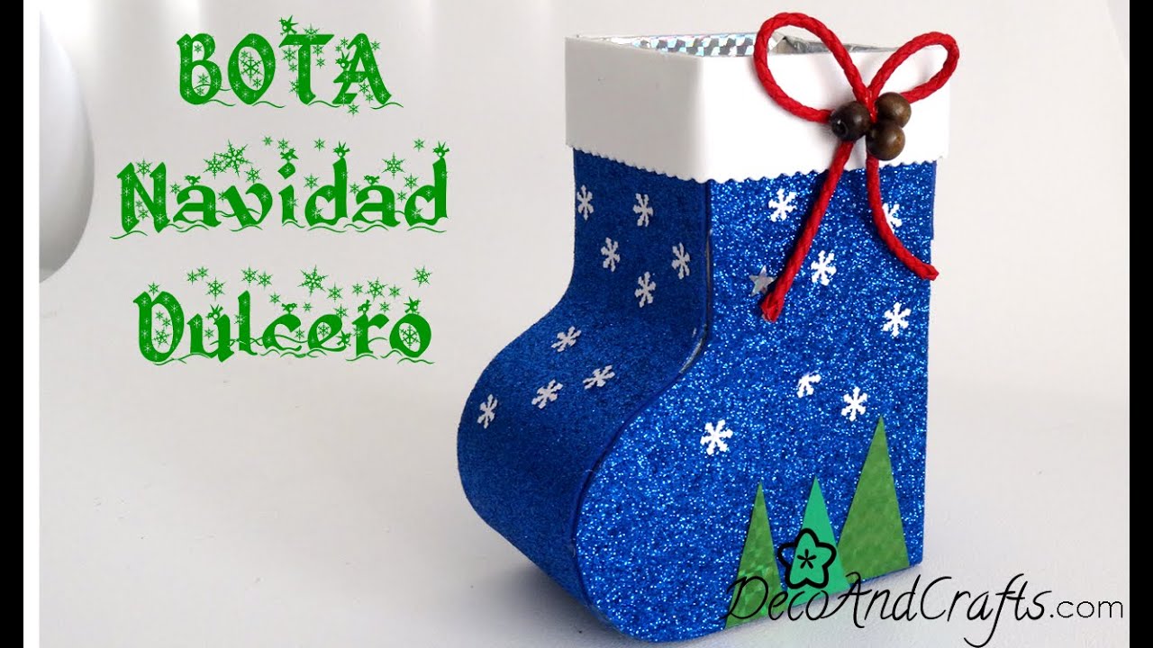 Cardboard Christmas Stocking Candy Box - DecoAndCrafts