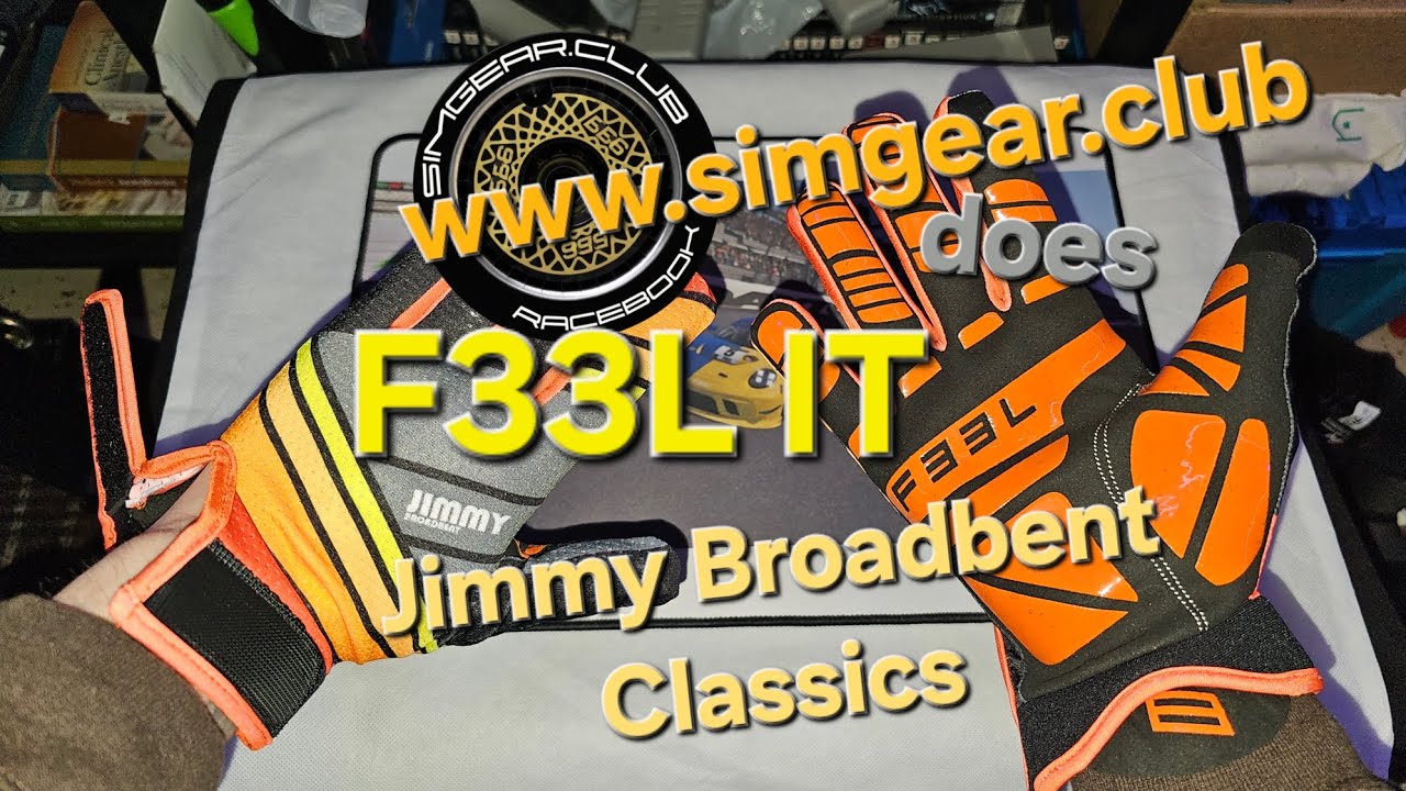 FEEL Jimmy Broadbent Classic Gaming Gloves w/ www.simgear.club