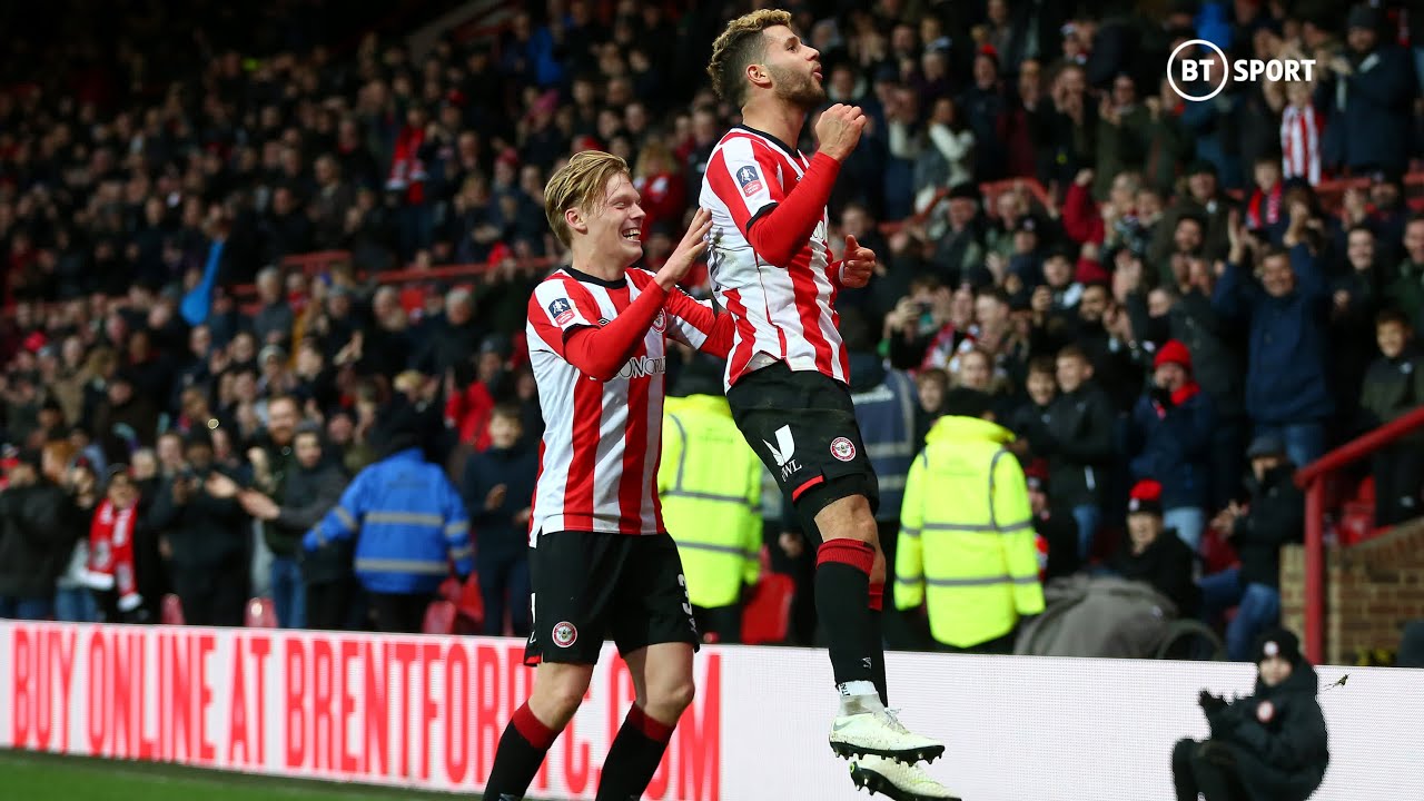 Marcondes curls home beautiful long-range free-kick for Brentford