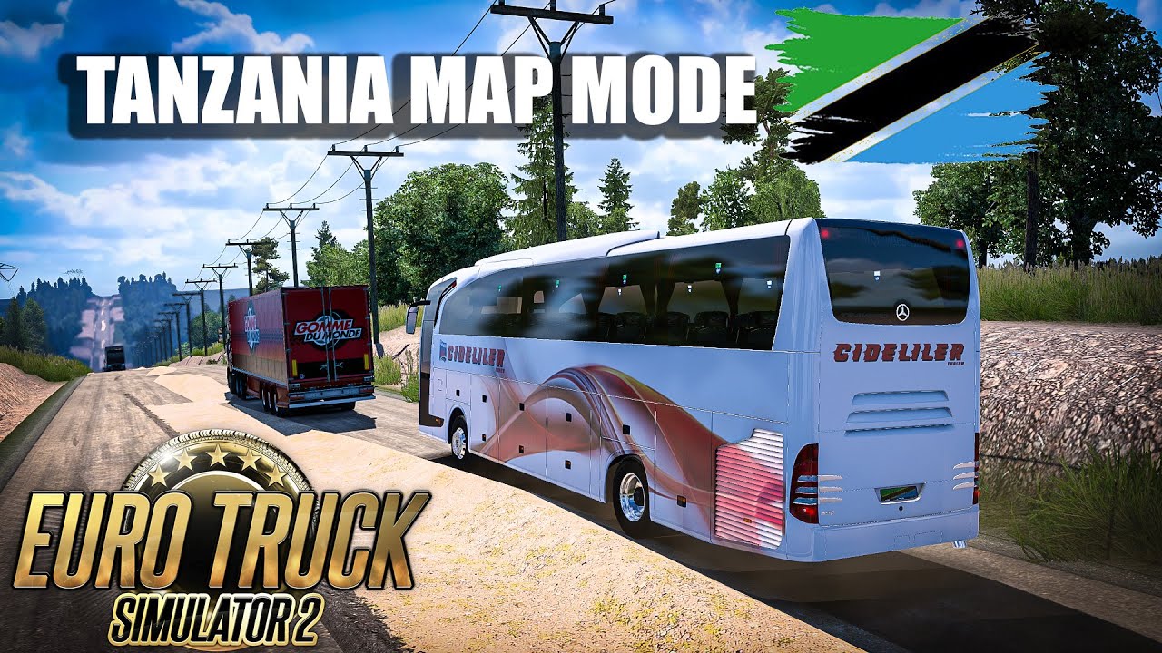 TANZANIA MAP MOD | ETS2 GAMEPLAY |  TRAVEGO BUS | AFRICAN STYLE | ETS2 1.49