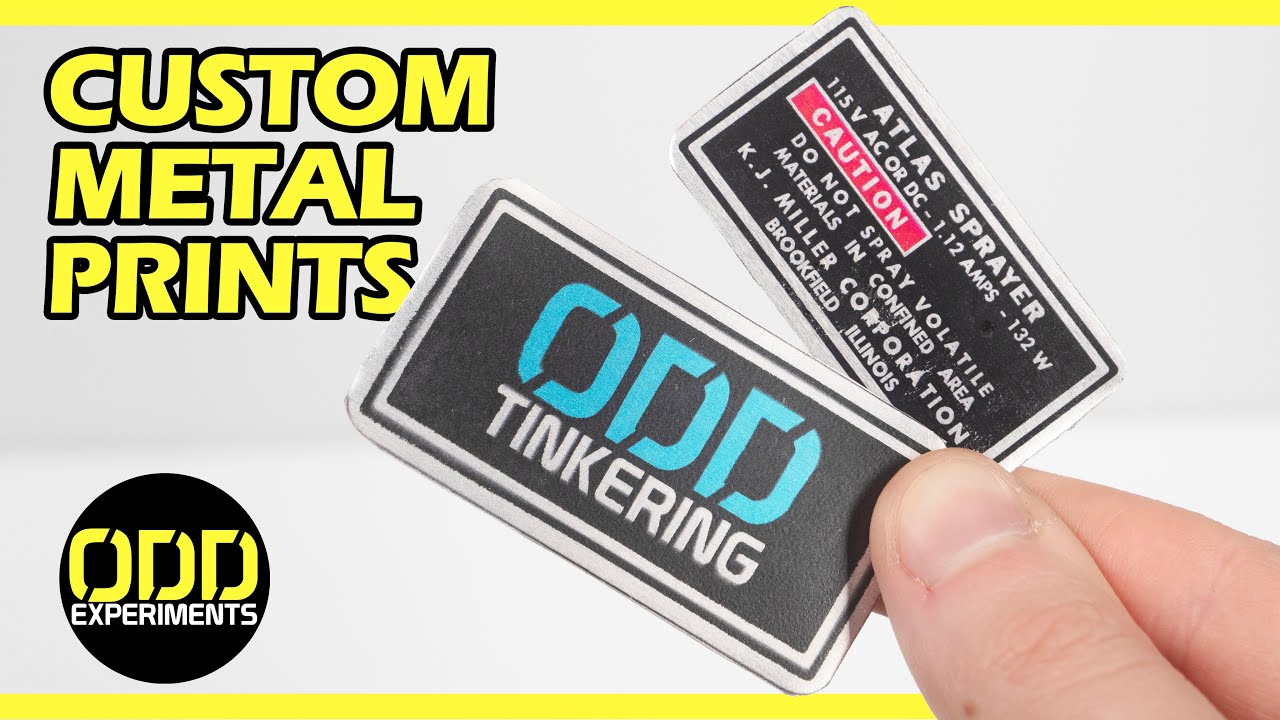 Easy Printed Custom Metal Plates - How to Print on Metal tutorial
