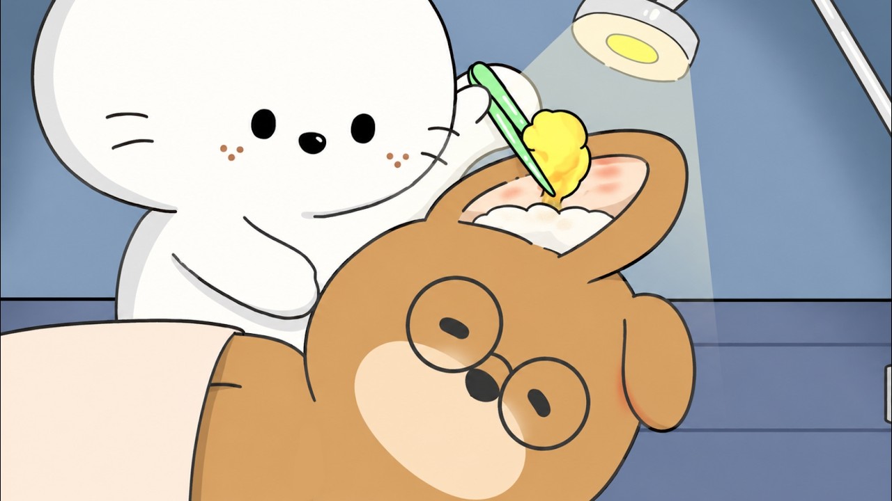 Mizu&rsquo;s Advanced Ear Care for Higo | ASMR Animation | Life in Shirakawa