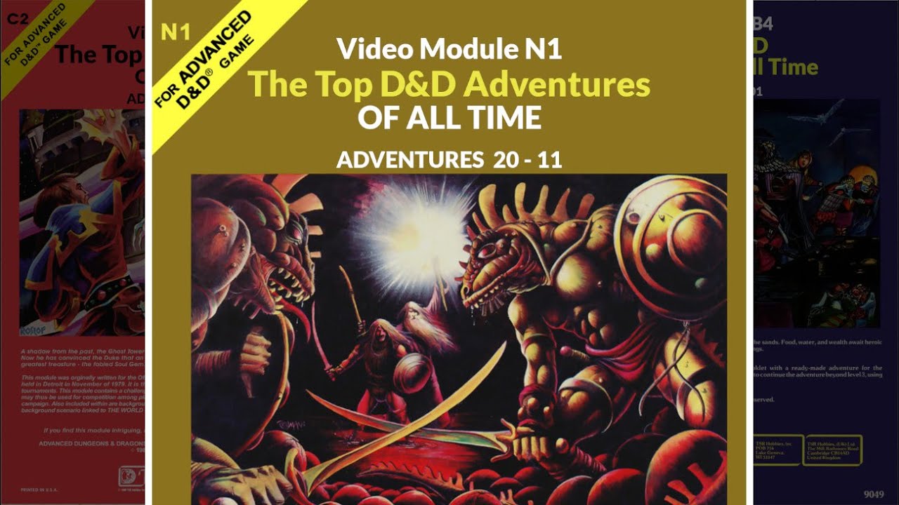 Top 20 Adventures in D&D