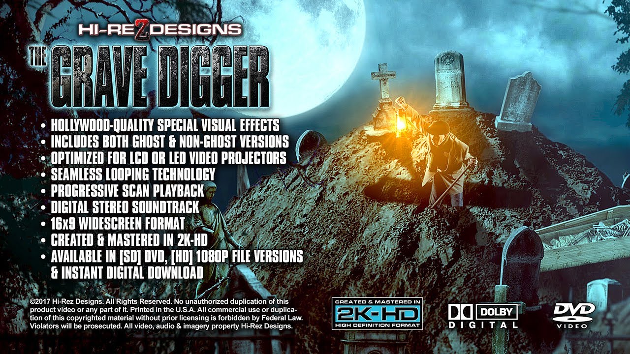 THE GRAVE DIGGER - VISUAL FX DEMO / SAMPLE - NEW FOR 2017