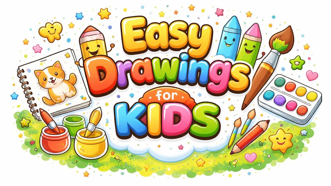 VERY EASY! [SUN Flowers] DRAWING FOR KIDS \ HOW TO DRAW A FISH // KIDS STEP BY STEP DRAWING 