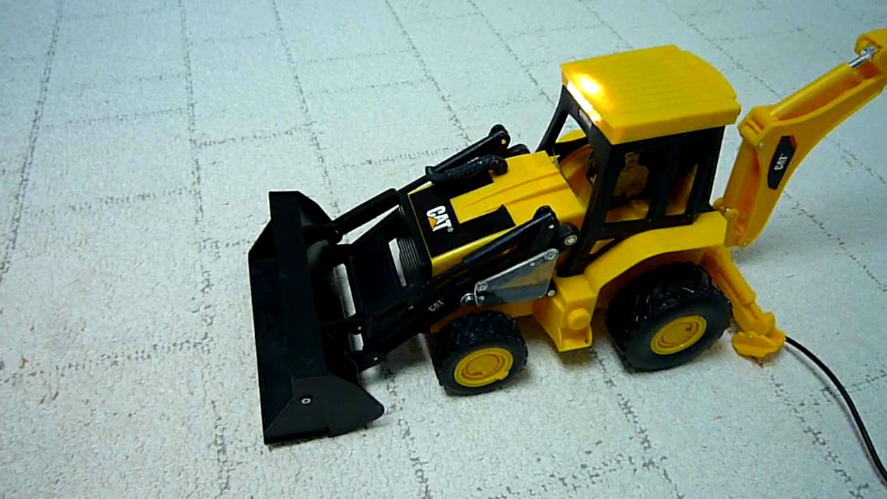 TOY State CAT Caterpillar Light and Sound Backhoe