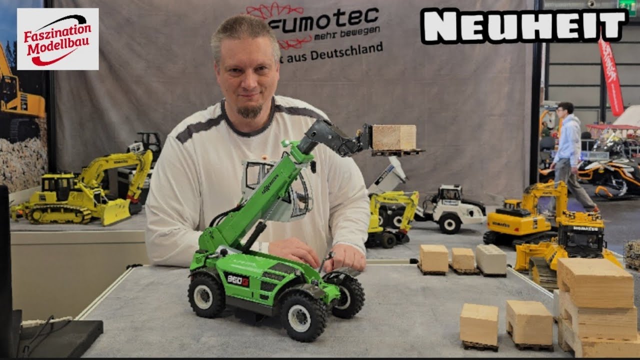 Neuheit Teleskoplader auf Sennebogen 360G Basis von Fumotec - Faszination Modellbau
