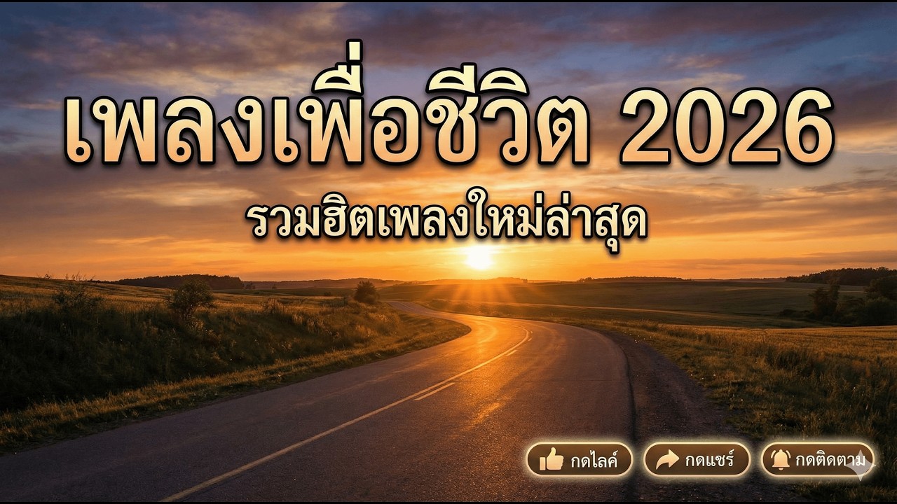 เพลงฮิตแนวเพื่อชีวิต ฟังเพลินๆ ฟังเวลาทำงาน เวลาขับรถ ฟังยาวๆ 1 ช.ม
