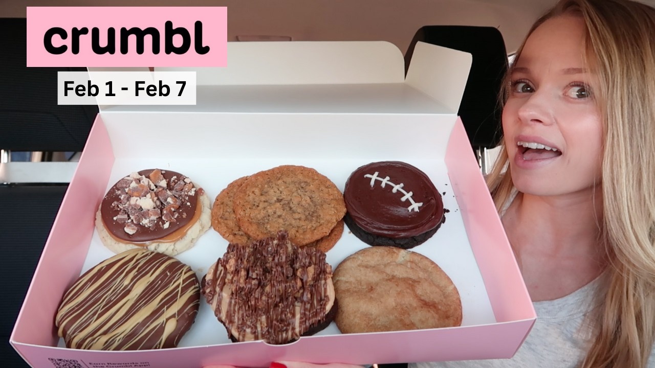 NEW CRUMBL Cookies this week Oatmeal Cookie Thins, Reese's Peanut Butter Cup Brownie,  Twix Caramel