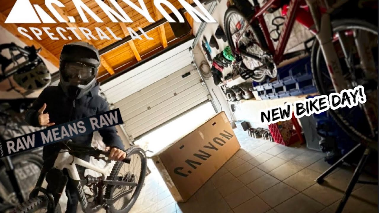 New Bike day! Canyon Spectral Alu Raw - Unboxing, Aufbau & Folierung
