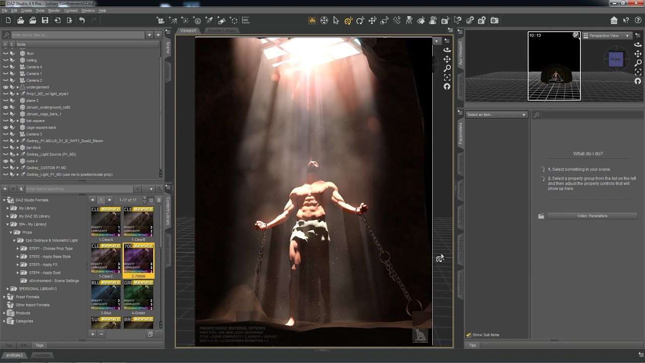 Epic Godrays & Volumetric Light for Daz Studio iRay (TUTORIAL)