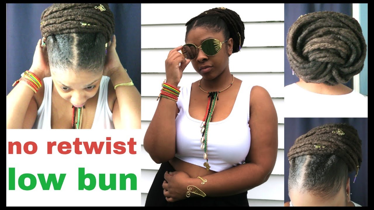no retwist low bun