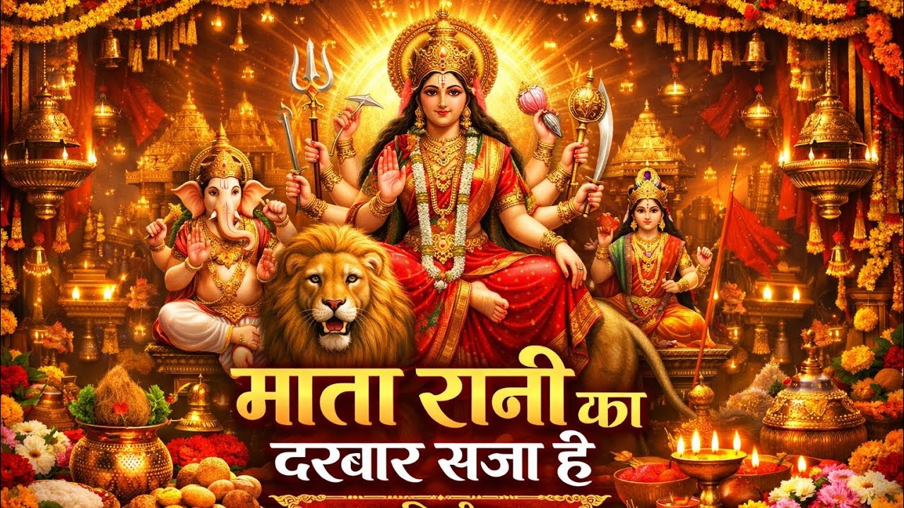 माता रानी का दरबार सजा है 🙏 | Mata Rani Bhajan 2026 | दुर्गा Bhakti Song | Navratri Special Bhajan