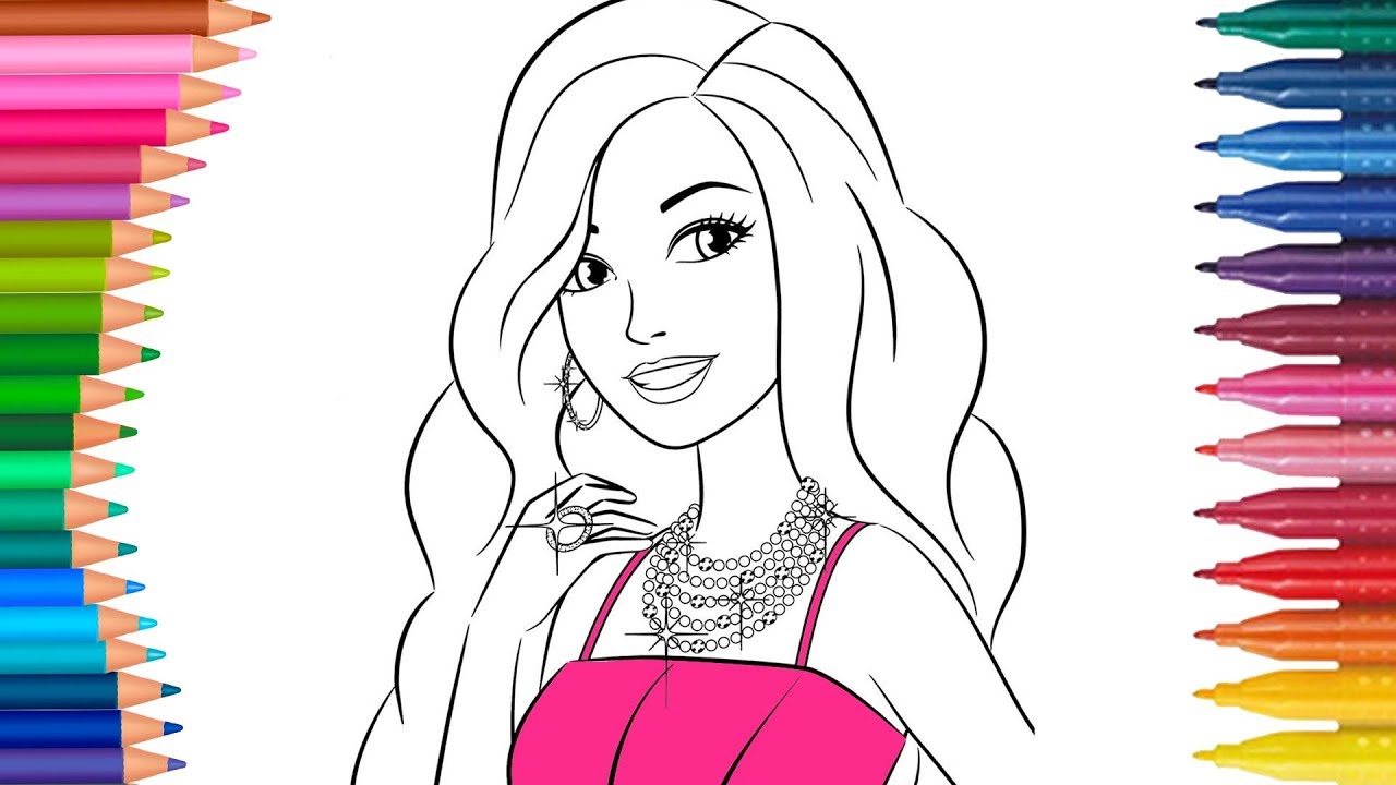 Barbie Kolorowanki | Małych Rączek Kolorowanka dla Dzieci