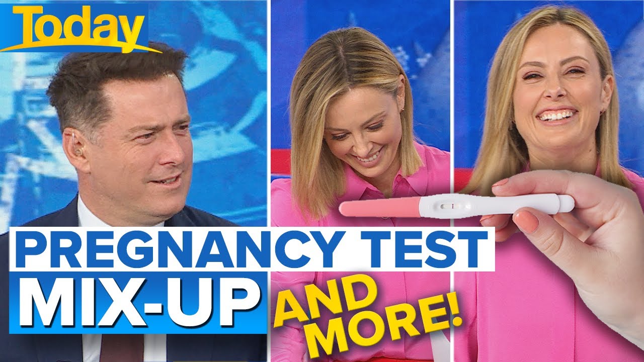 Ally&rsquo;s &lsquo;pregnancy test&rsquo; comment leaves Karl scratching his head | Today Show Australia