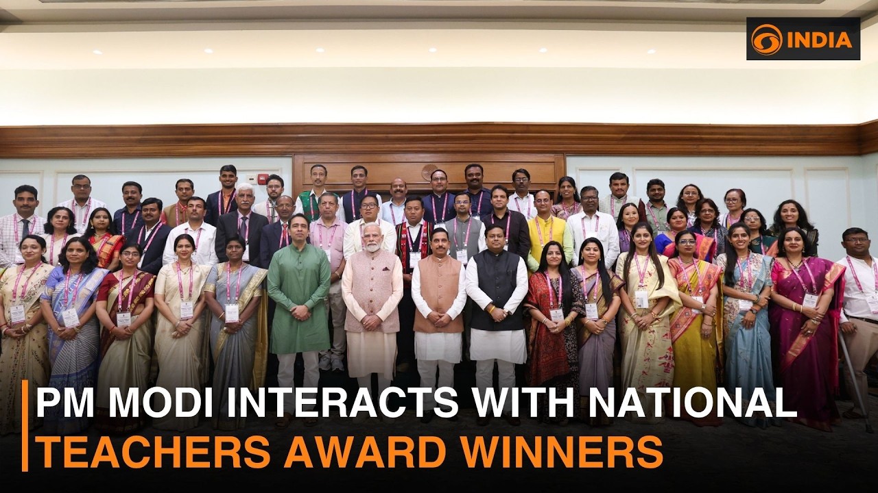 PM Modi Interacts With National Teachers Award Winners & More News | DD India Live | 4 PM IST