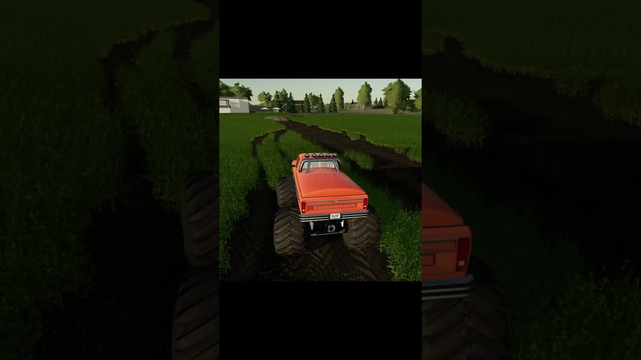 Monster Truck Cannonball #shorts #stunt #fs22 #farmingsimulator22