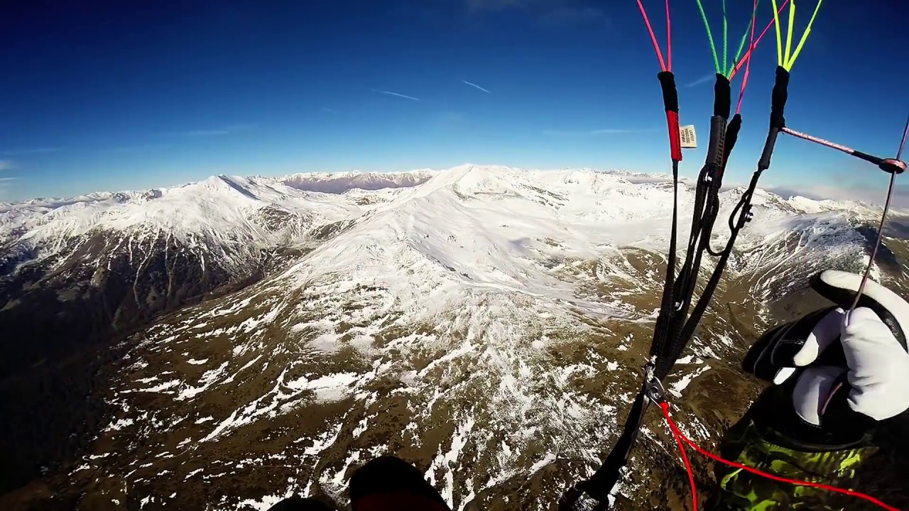 Hike and fly vom Gipfel Des hohen Dieb Südtirol (2712mt)