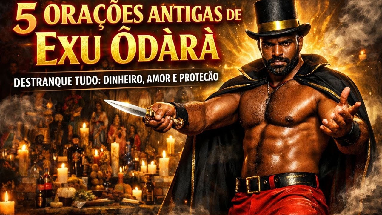🎩 EXU ODORA: 5 Orações para Destrancar Caminhos 🗝️, Quebrar Feitiços ⛓️‍💥 e Atrair Ouro 💰