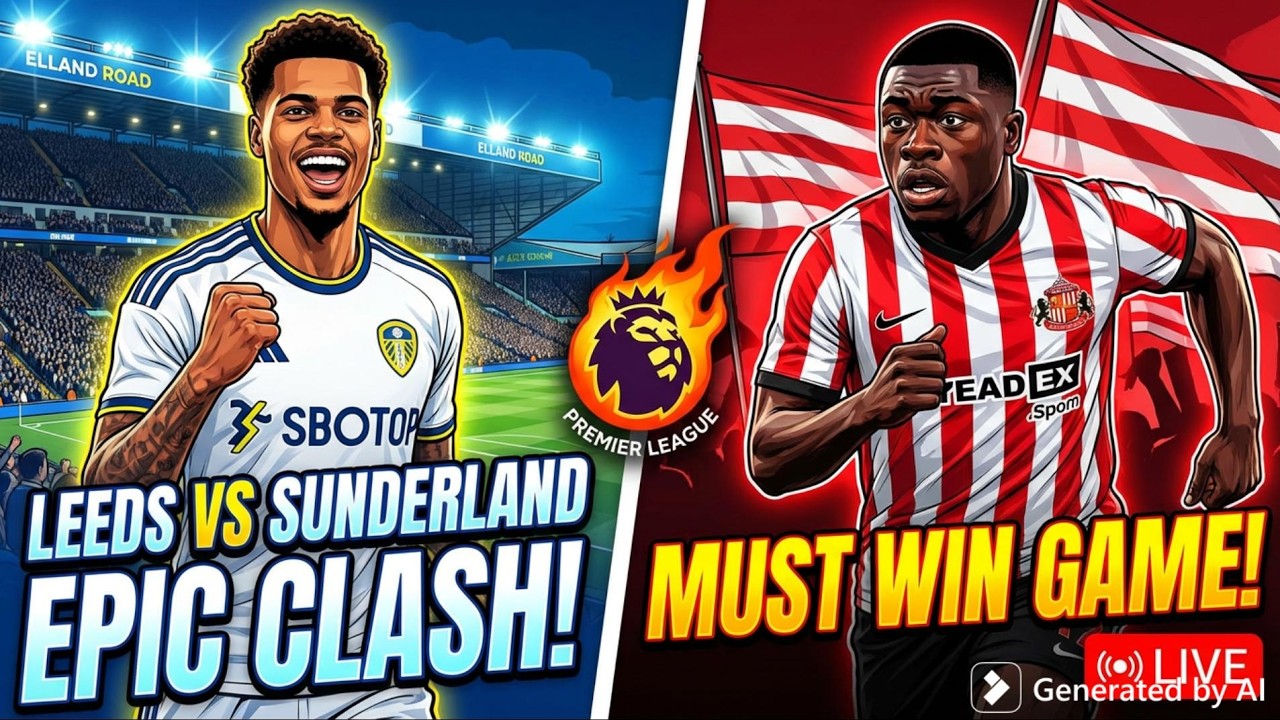 Leeds vs Sunderland Premier League Clash!