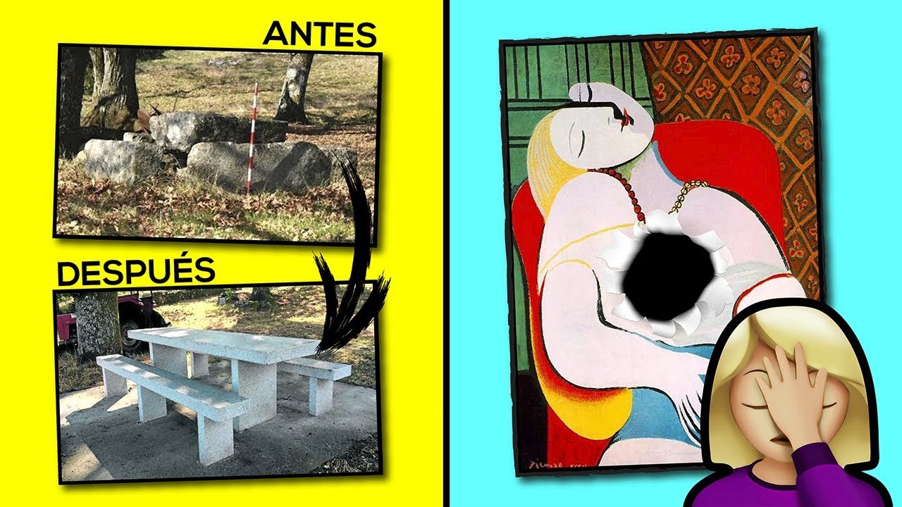 10 Cosas invaluables destruidas por idiotas