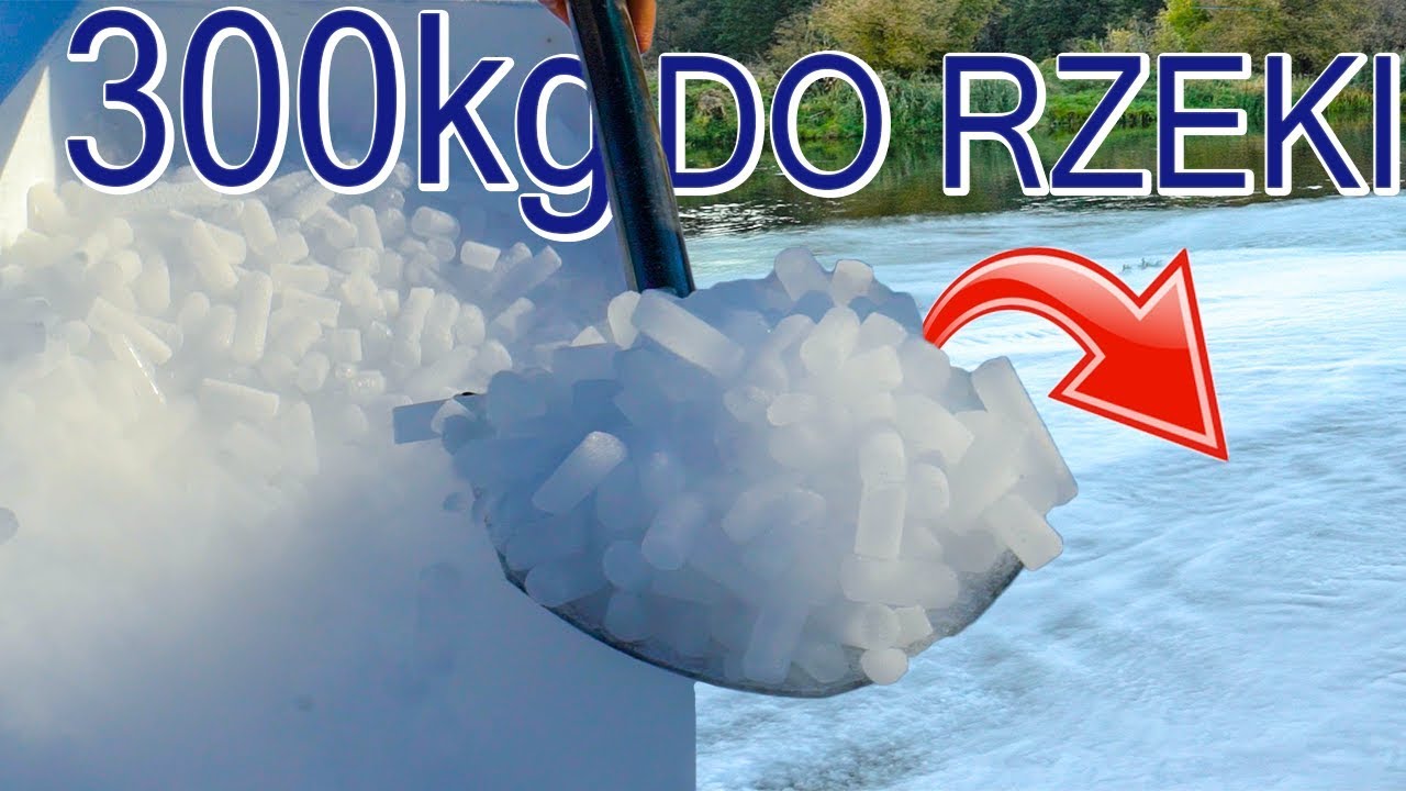 300 KG SUCHEGO LODU DO RZEKI! EKSPERYMENT
