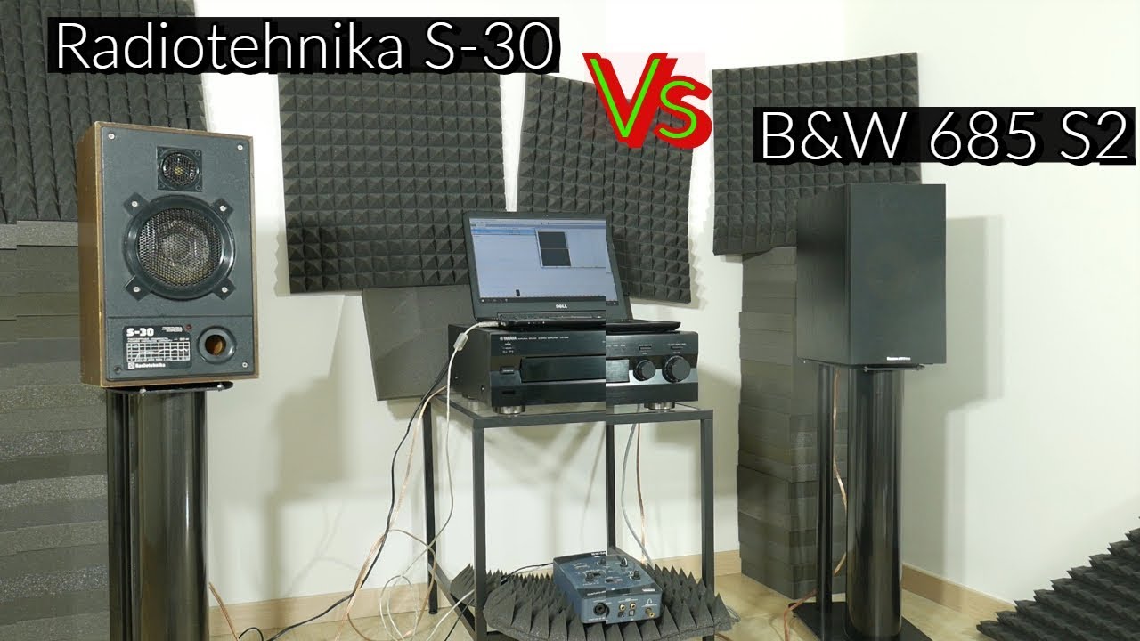 Radiotehnika S-30 против B&W 685 S2 звук и бас тест [первая часть 1]