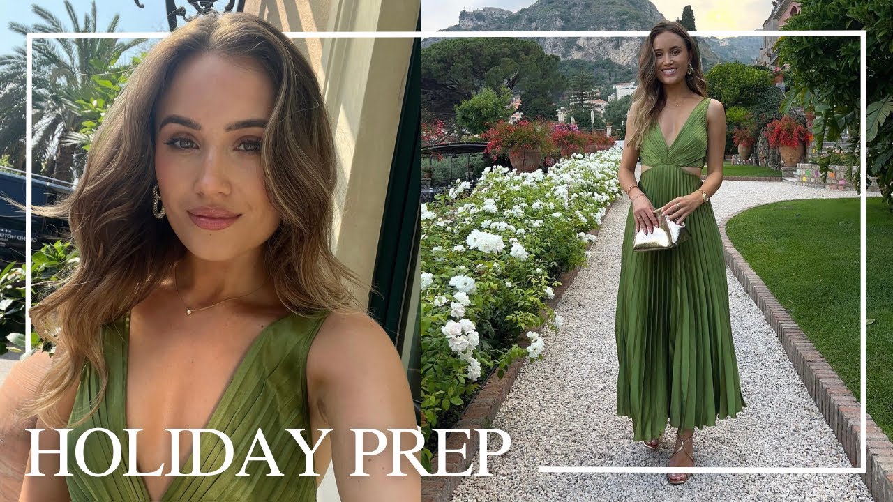 HOW I PACK AND HOLIDAY PREP | Fake tan routine, brows, nails and all of my outfits | Kate Hutchins