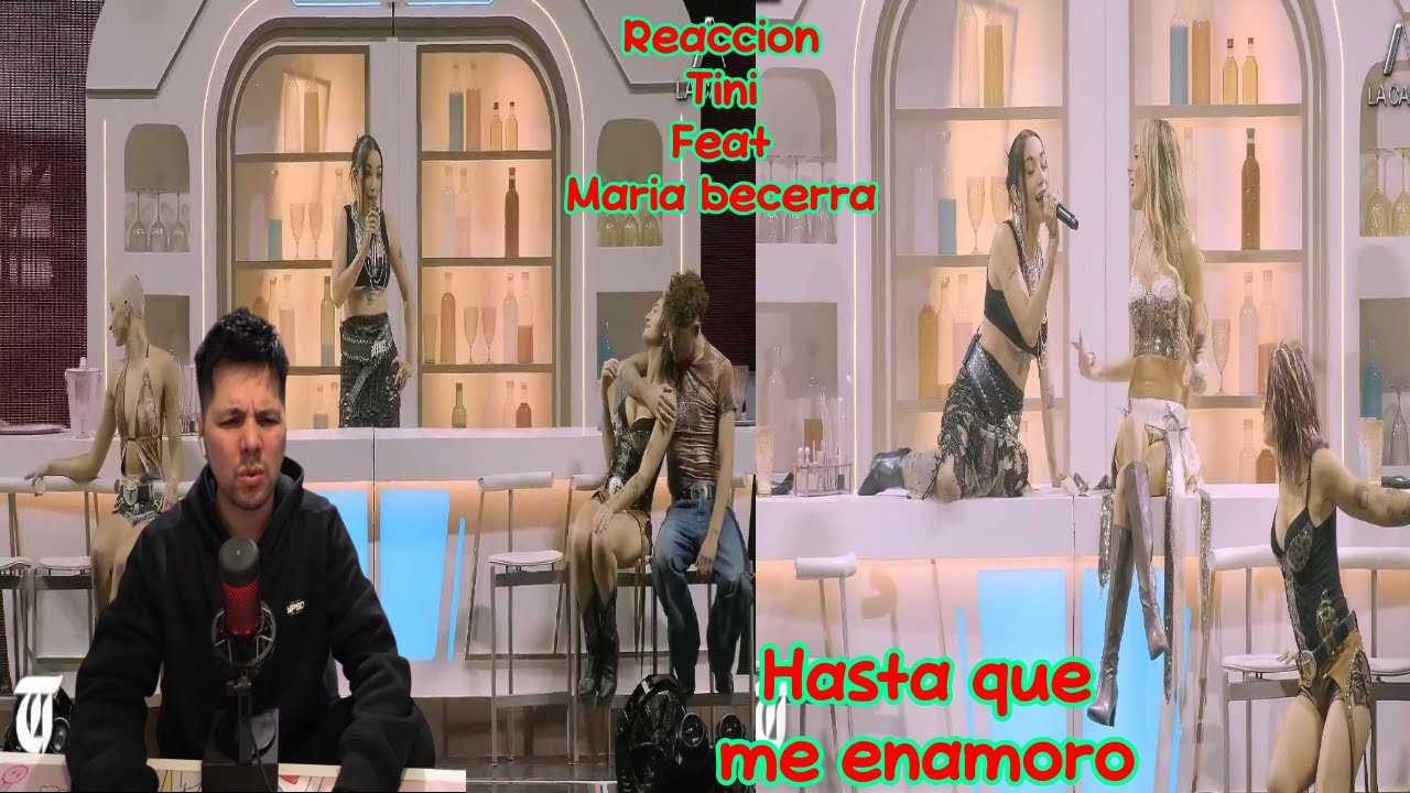 Reaccion  TINI y MARÍA BECERRA HASTA QUE ME ENAMORO en Tecnópolis