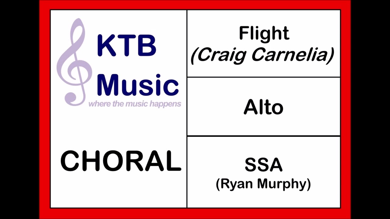Flight (Ryan Murphy) SSA Choir [Alto Part Only]