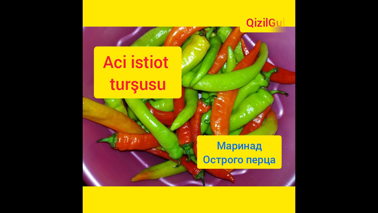 Aci istiot turşusu 🌶/ Маринад острых перцев🌶