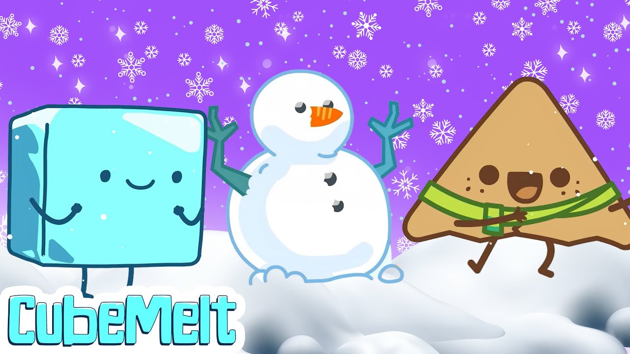 Christmas Adventures | Let''s Build A Snowman | The Misadventures of Cubemelt | Cartoons For Kids