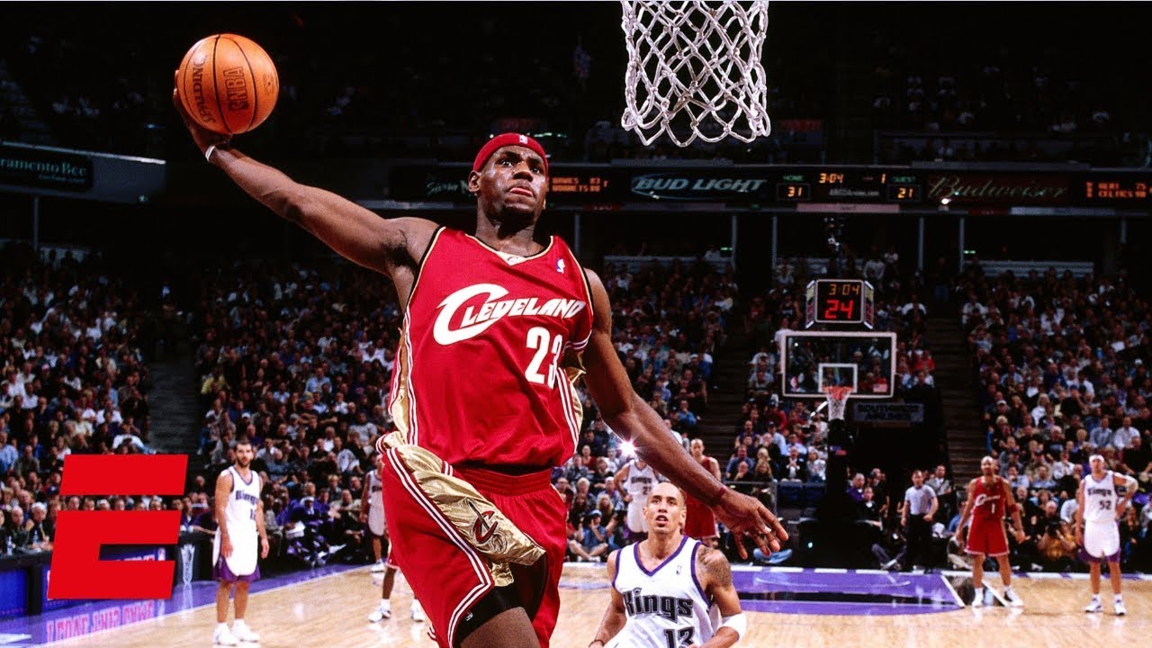 LeBron James scores 25 points for Cavaliers in NBA debut - October 29, 2003 | ESPN Archive