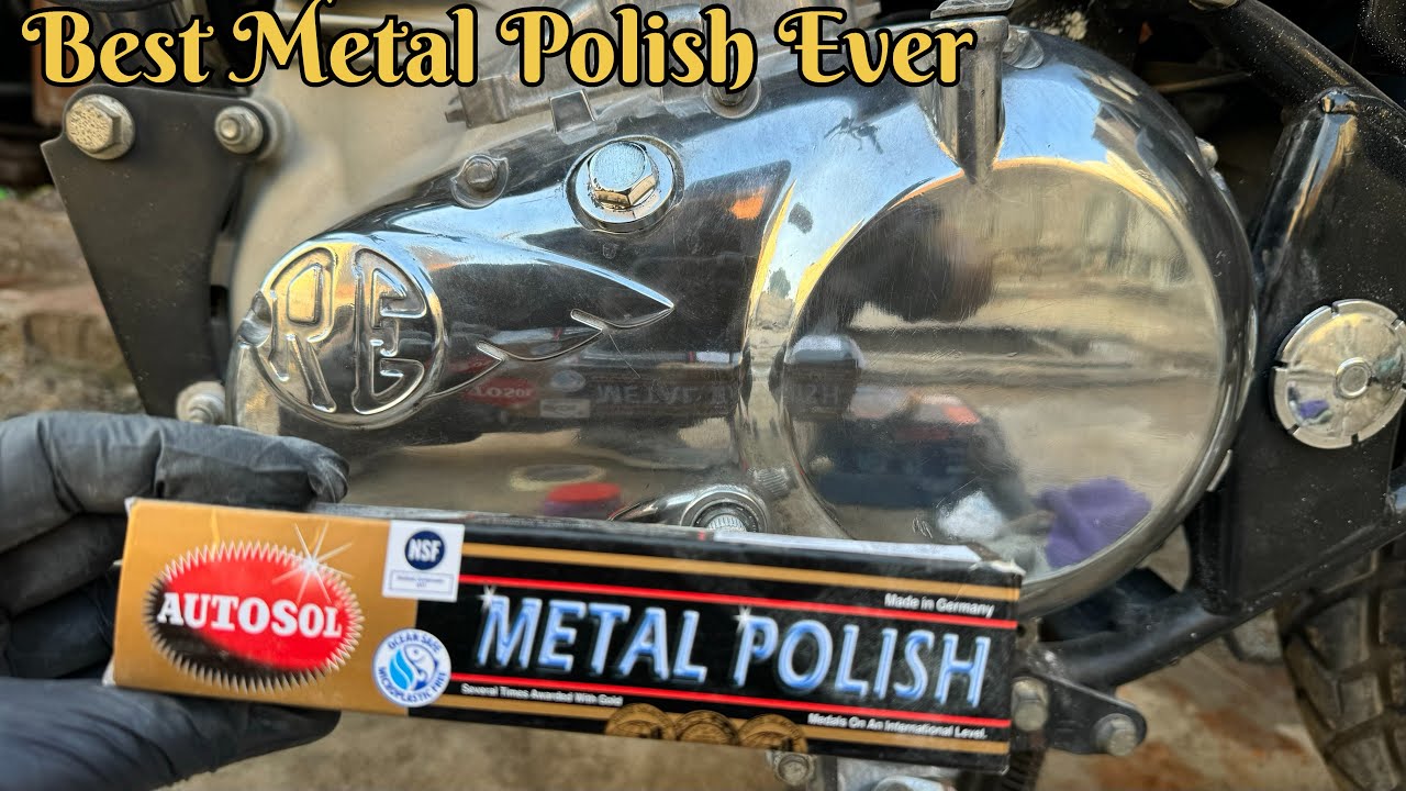 AUTOSOL METAL POLISH || Best Metal Polish For Chrome & Bike Engine Parts || How to Use Metal Polish