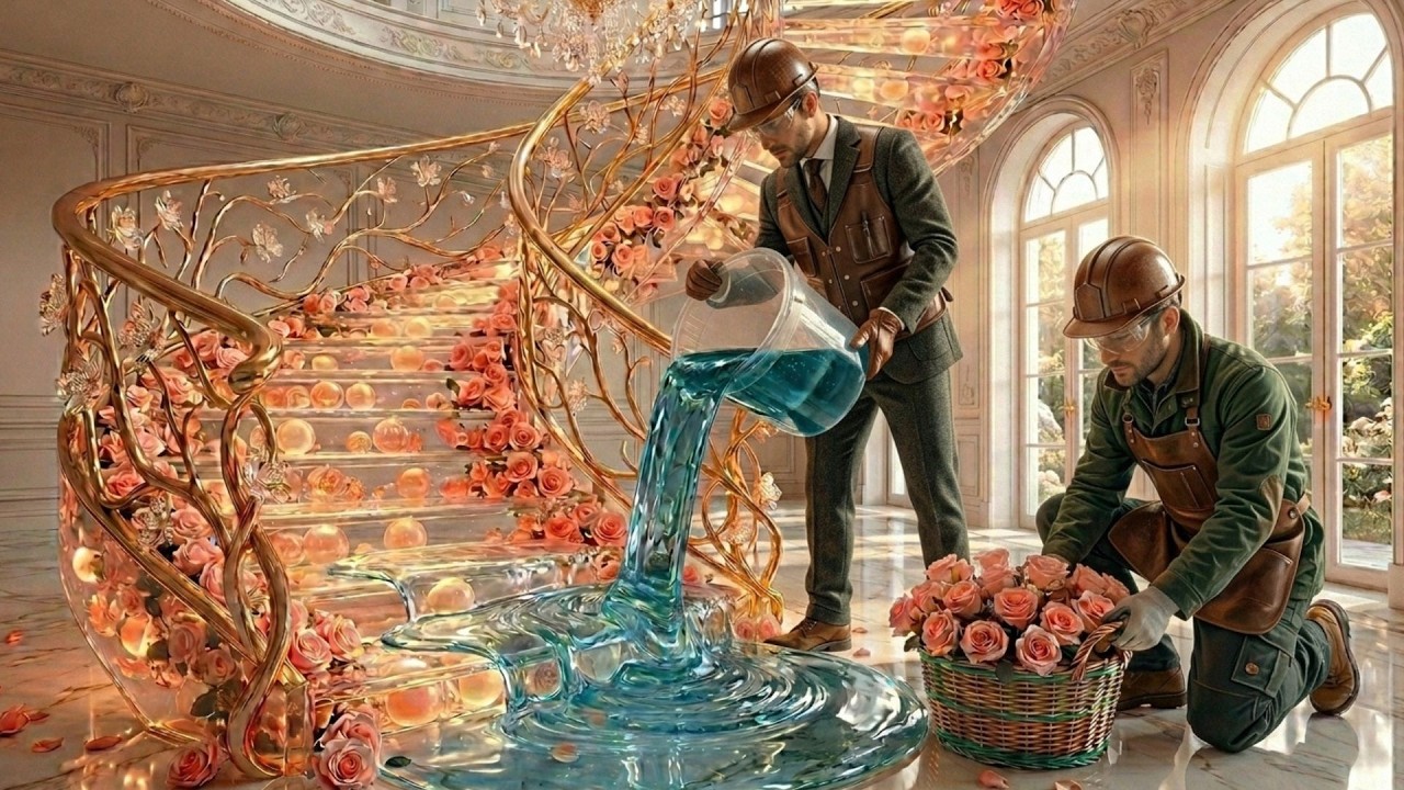 LUXURY EPOXY STAIR DESIGN IDEAS WITH RESIN POURS FOR HIGH-END VILLAS